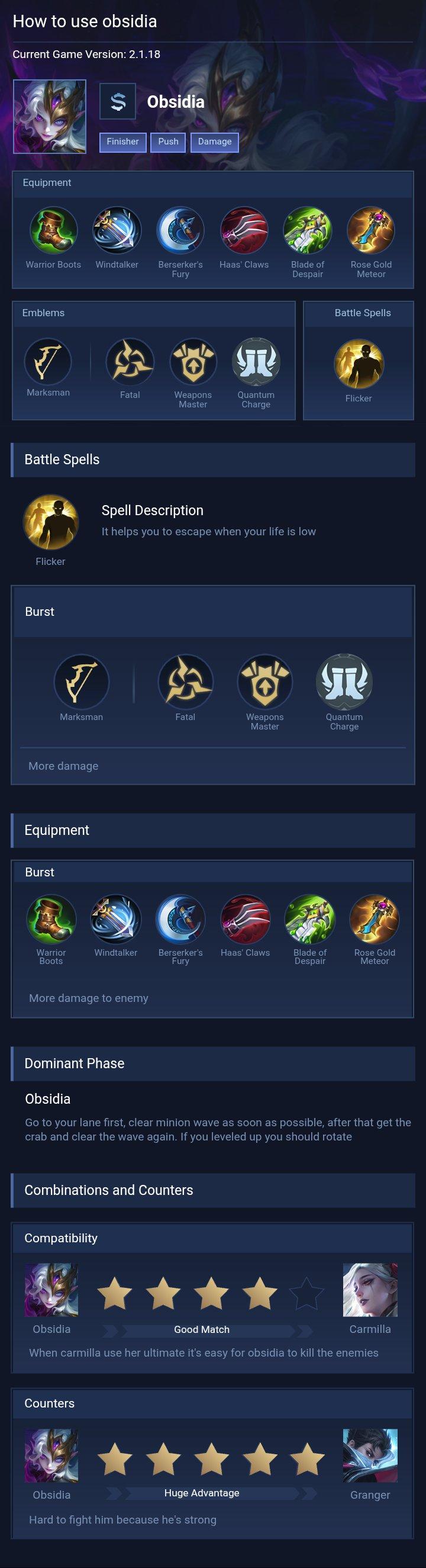 How to use obsidia