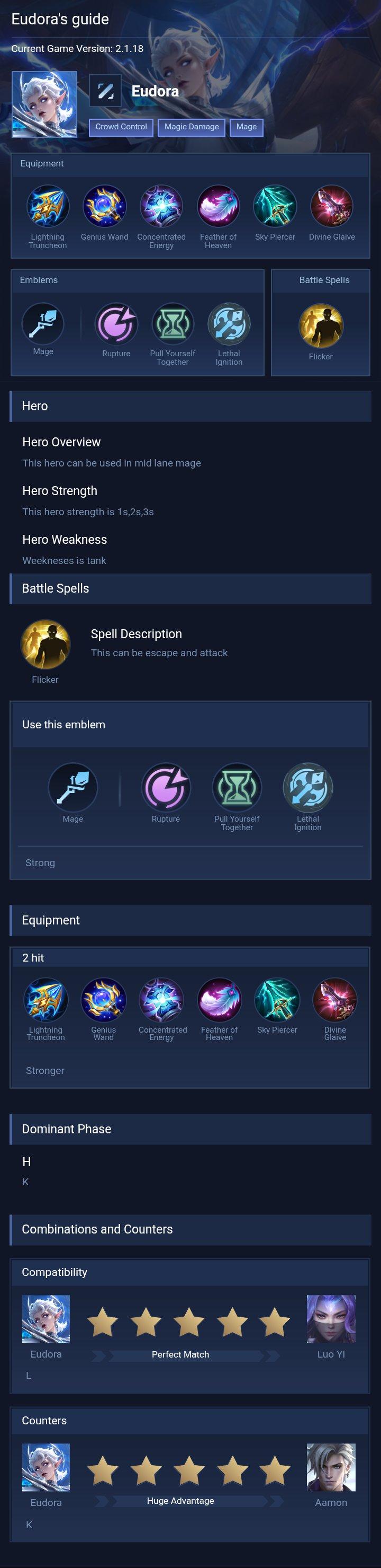 Eudora's guide