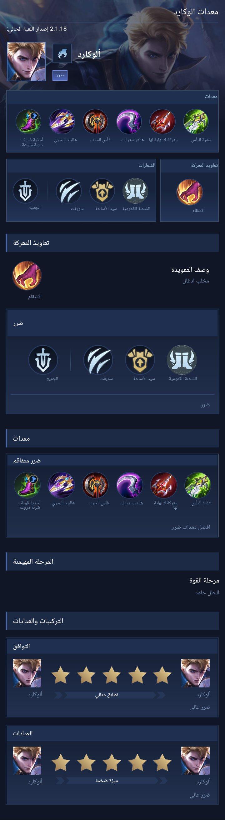 معدات الوكارد