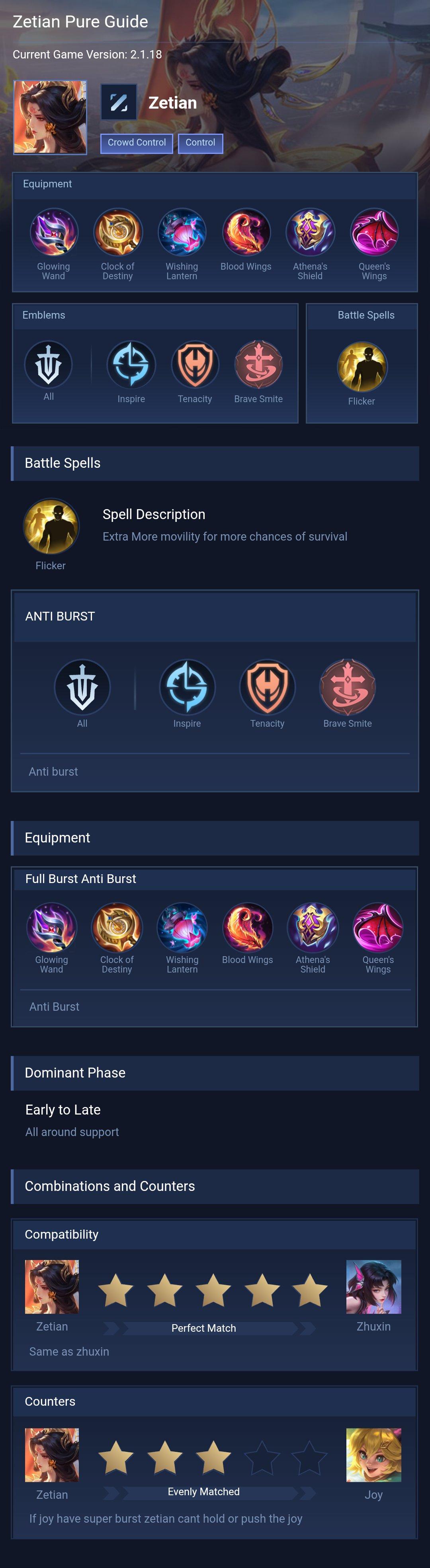 Zetian Pure Guide