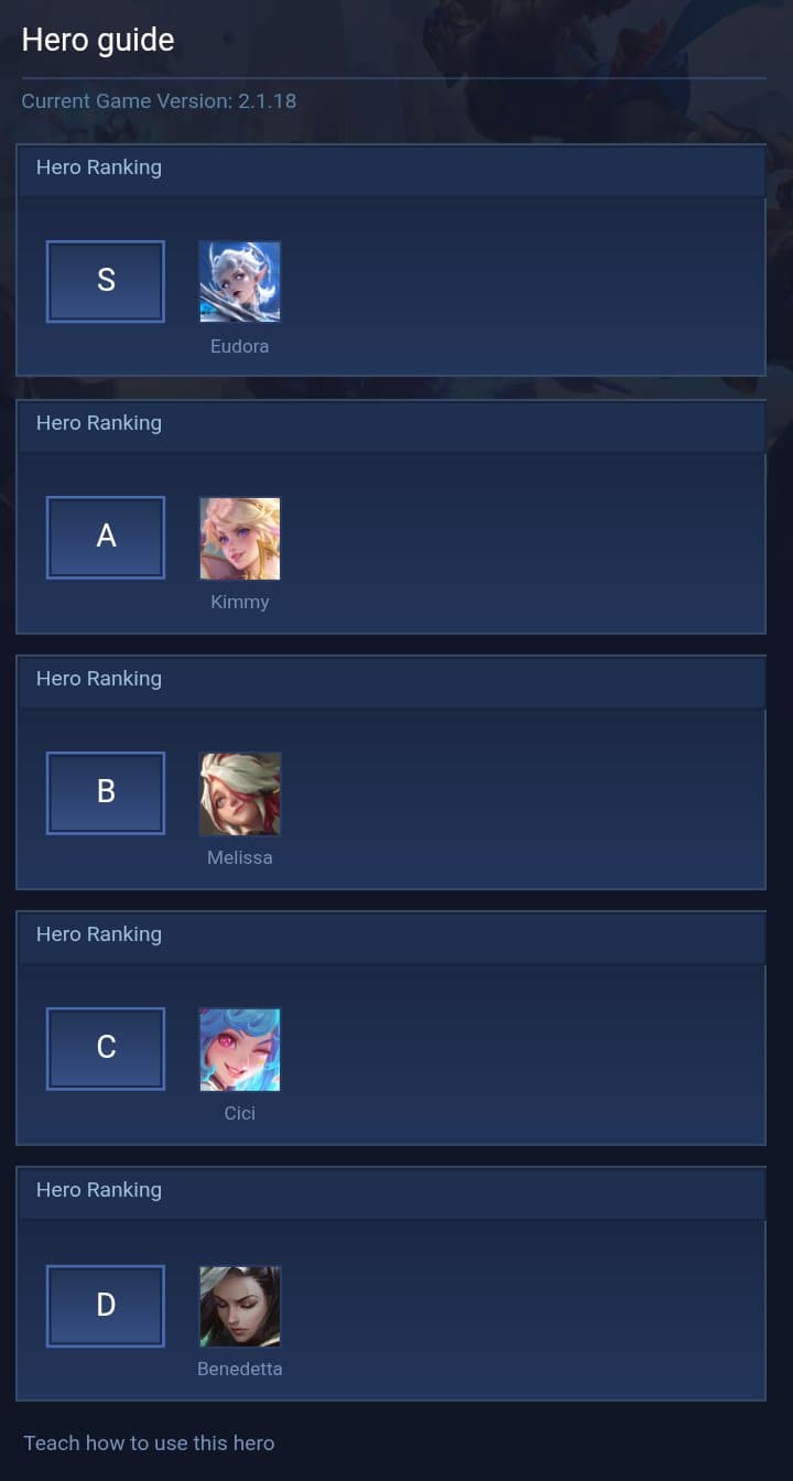 Hero guide