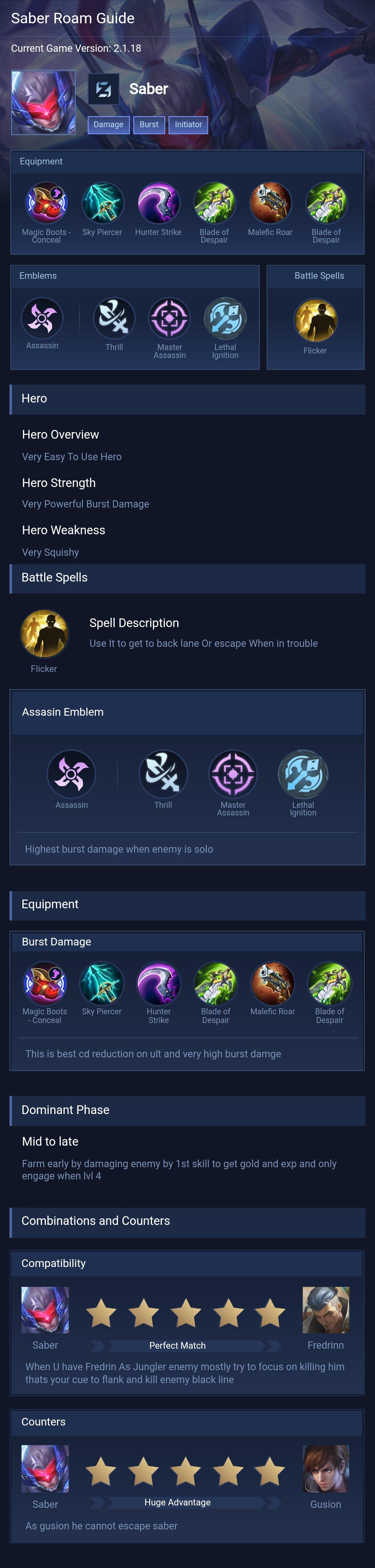Saber Roam Guide