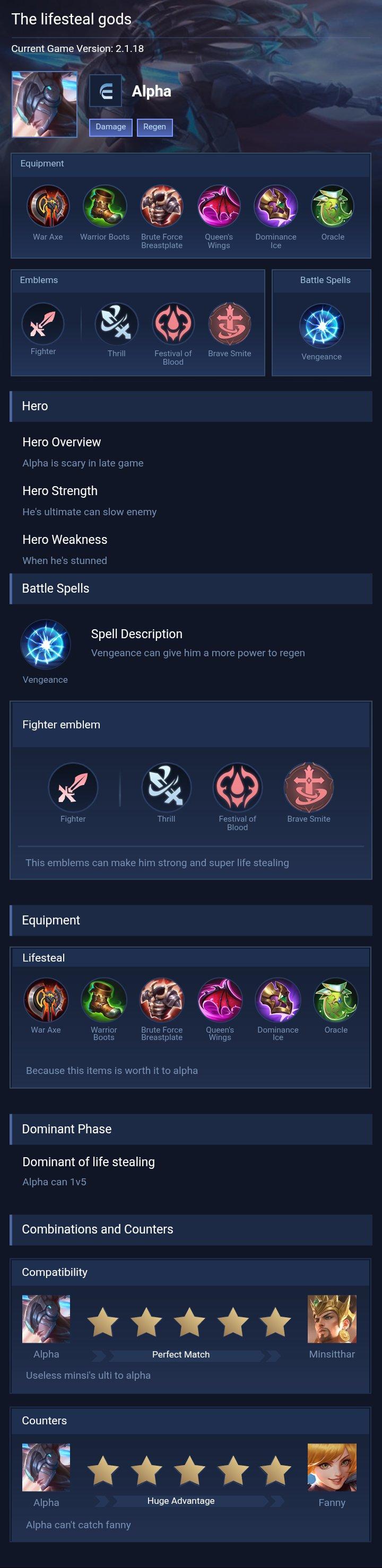 The lifesteal gods