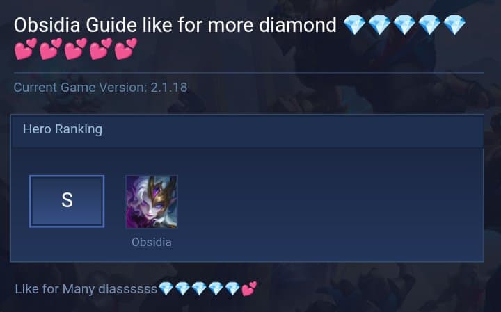 Obsidia Guide like for more diamond 💎💎💎💎💎💕💕💕💕💕