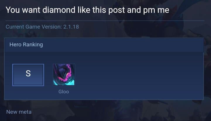 You want diamond like this post and pm me