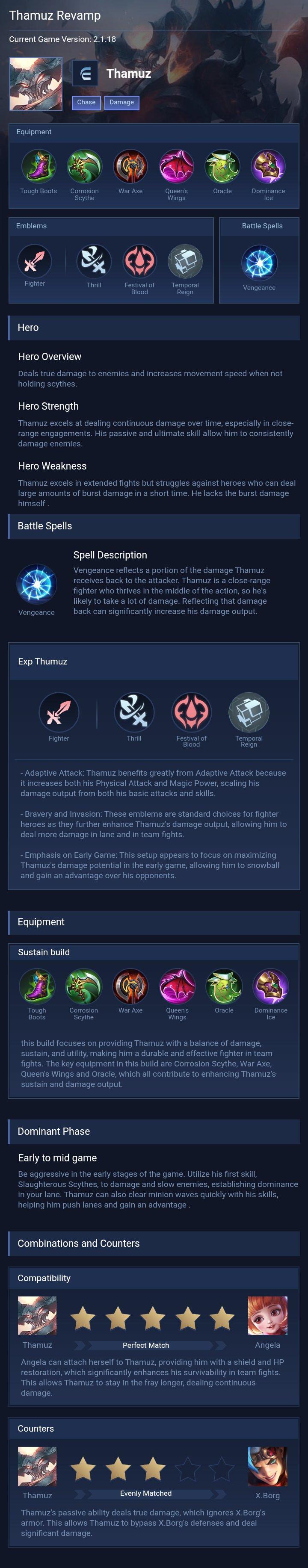 Thamuz Revamp