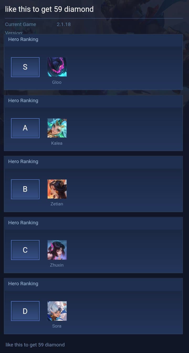 like this to get 59 diamond