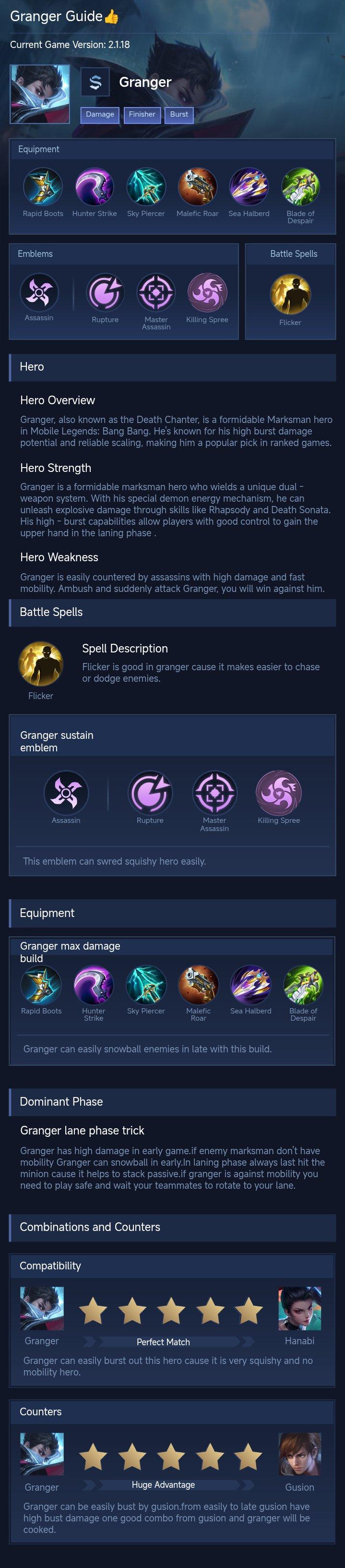 Granger Guide👍