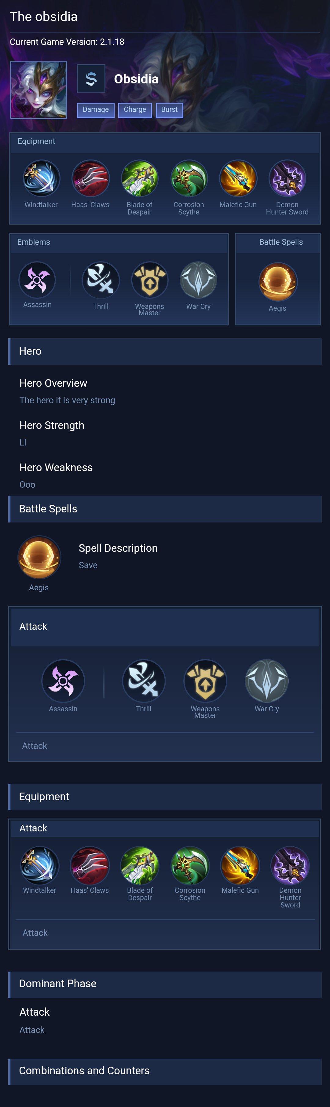 The obsidia
