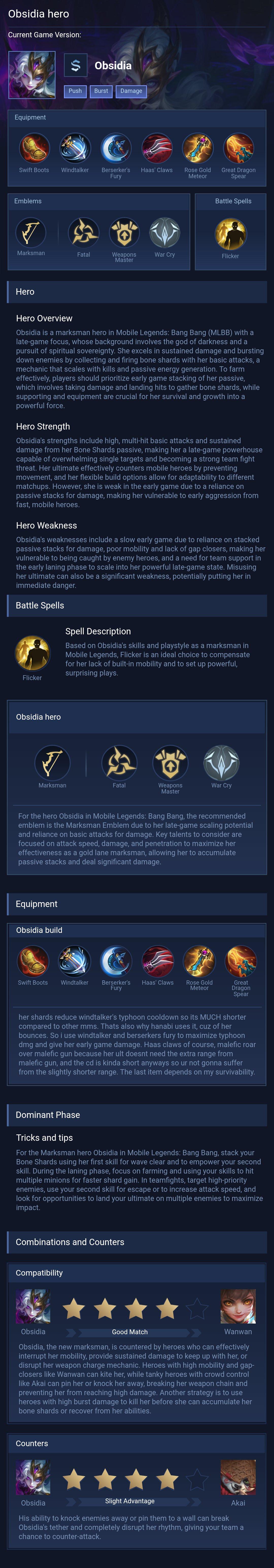 Obsidia hero