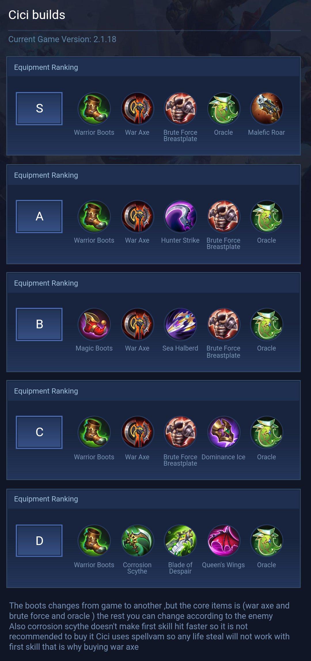 Cici builds