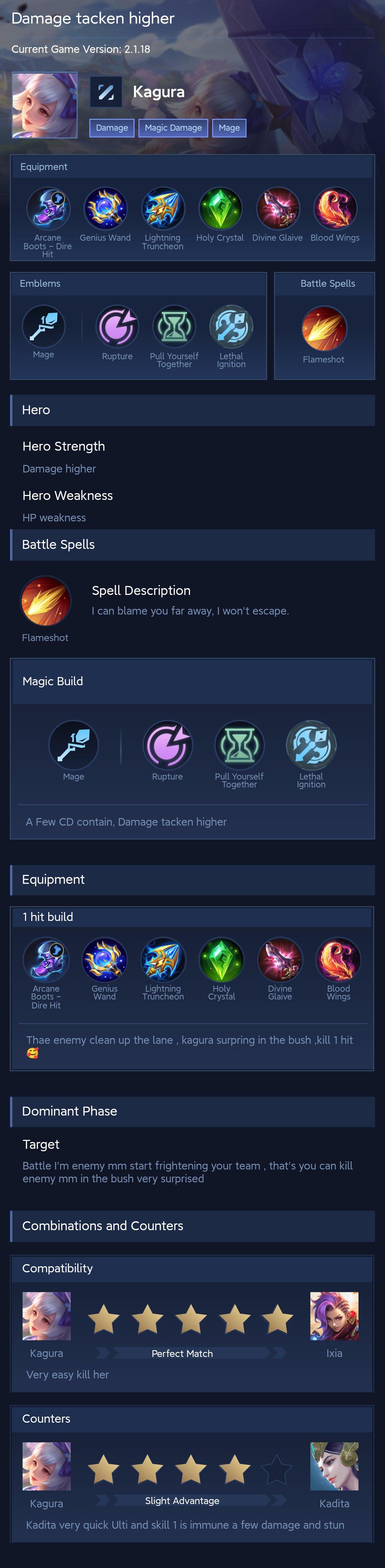 Damage tacken higher