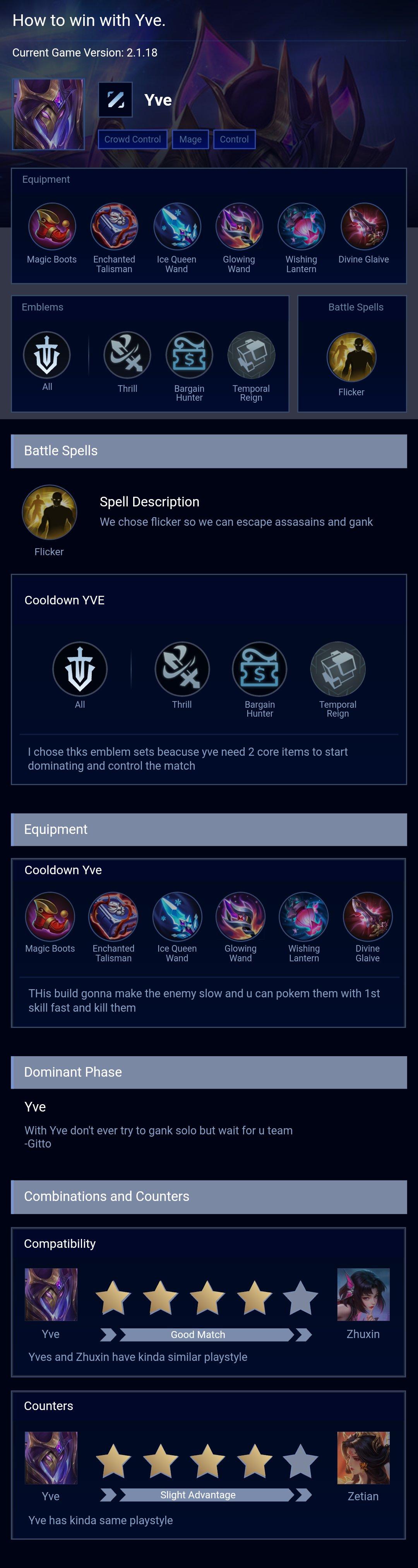 How to win with Yve.