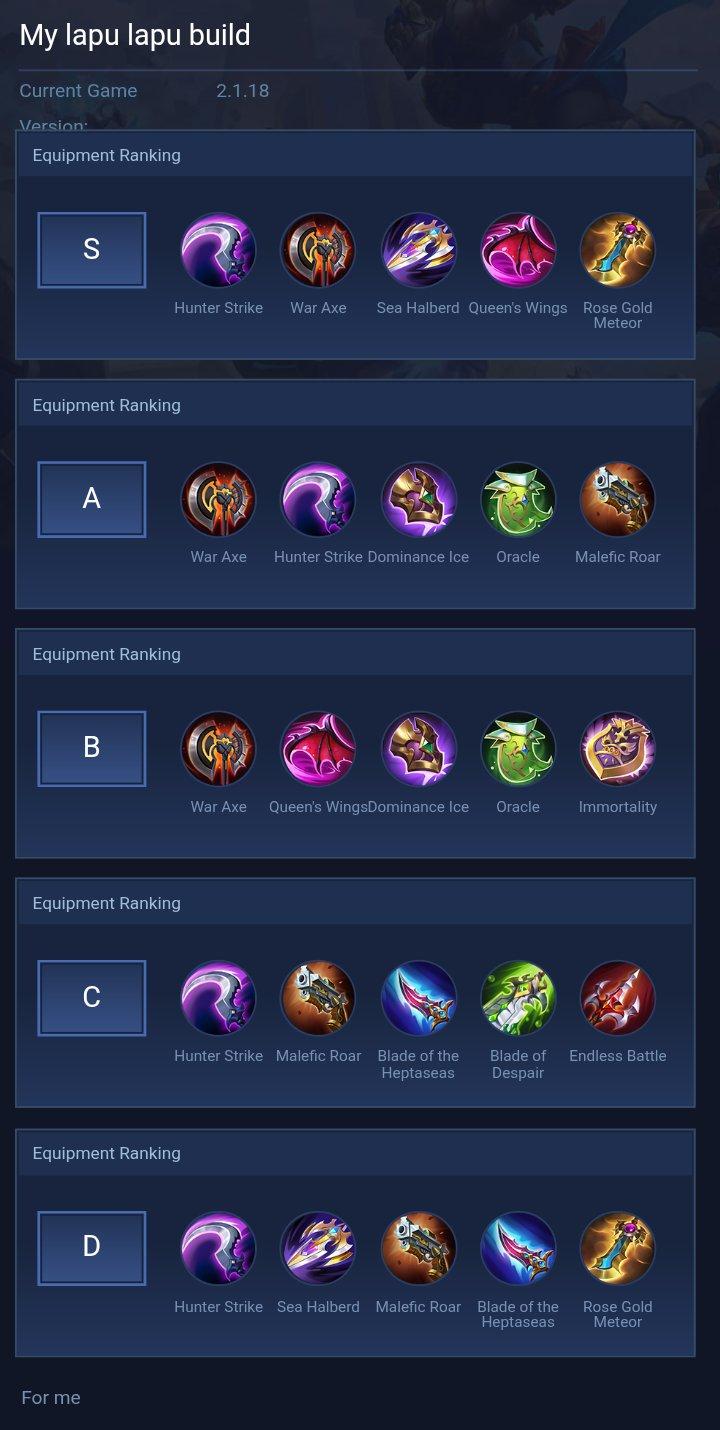 My lapu lapu build