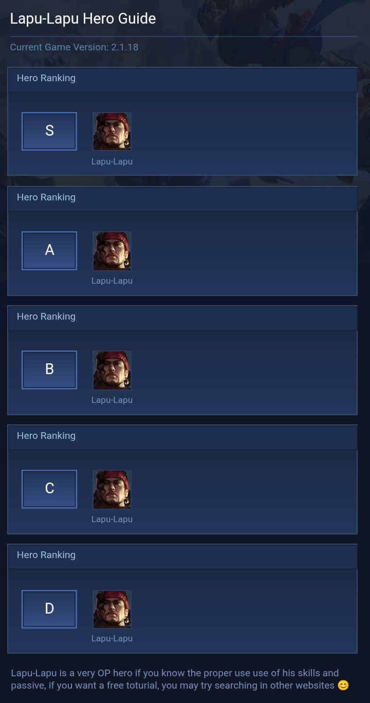 Lapu-Lapu Hero Guide