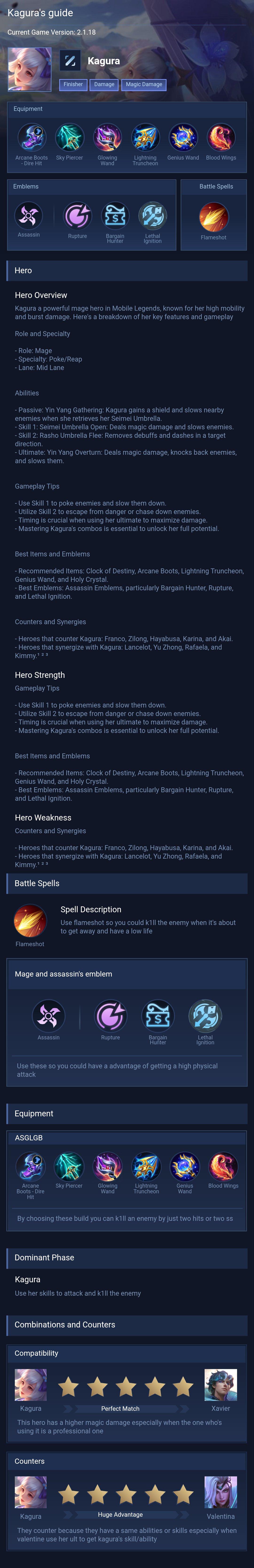 Kagura's guide