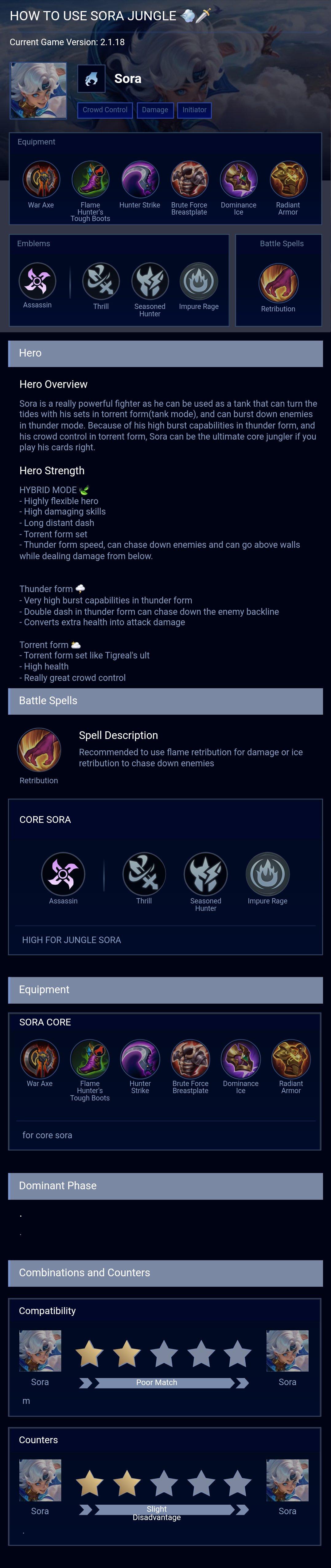 HOW TO USE SORA JUNGLE 💨🗡