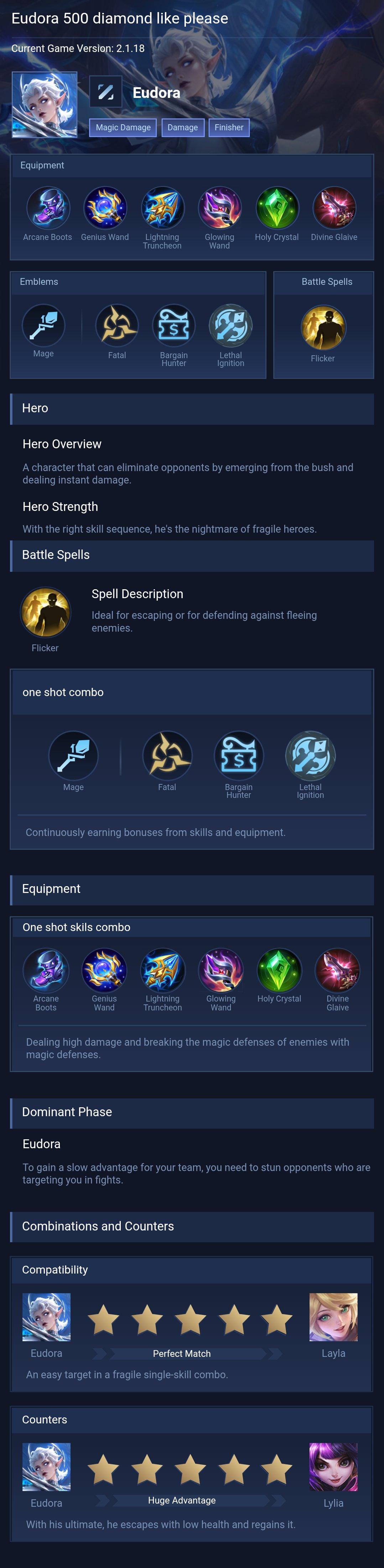 Eudora 500 diamond like please