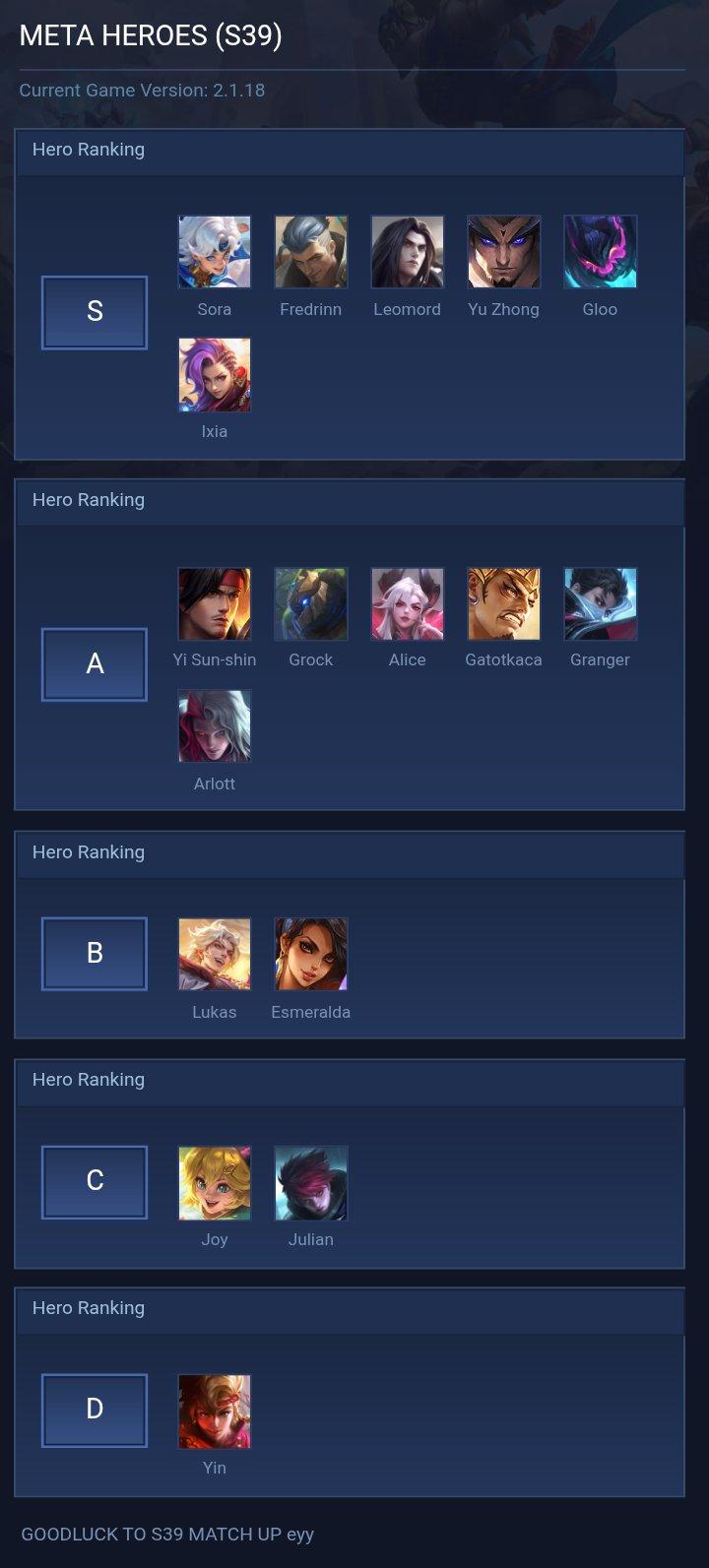 META HEROES (S39)