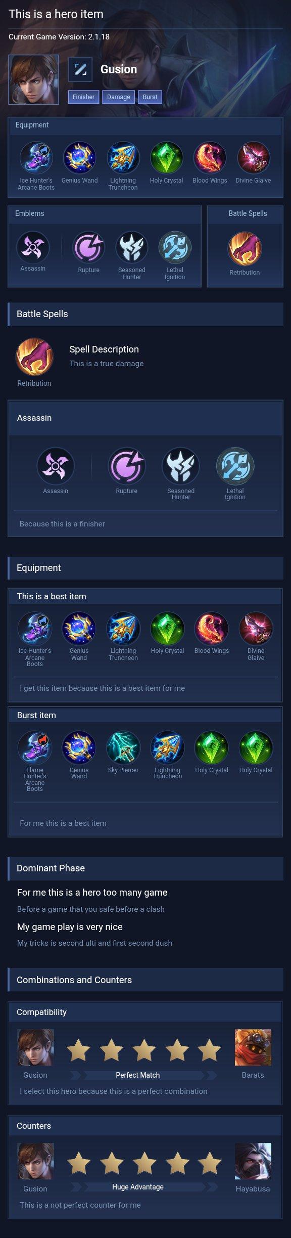 This is a hero item