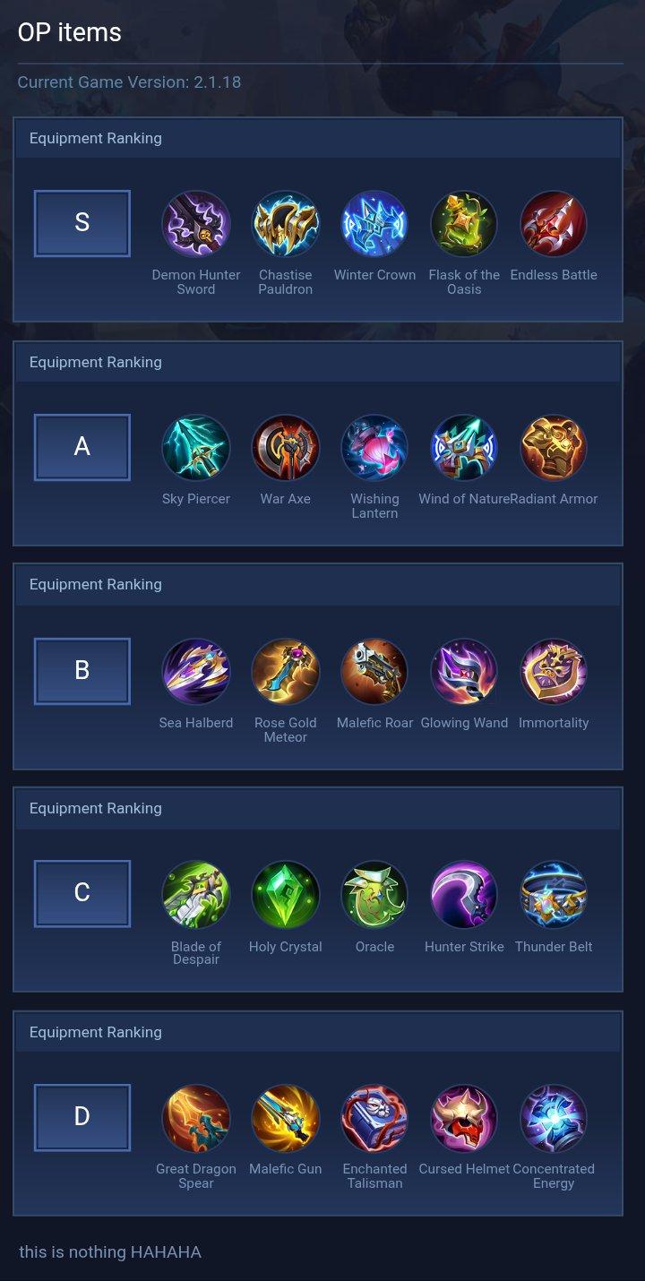 OP items