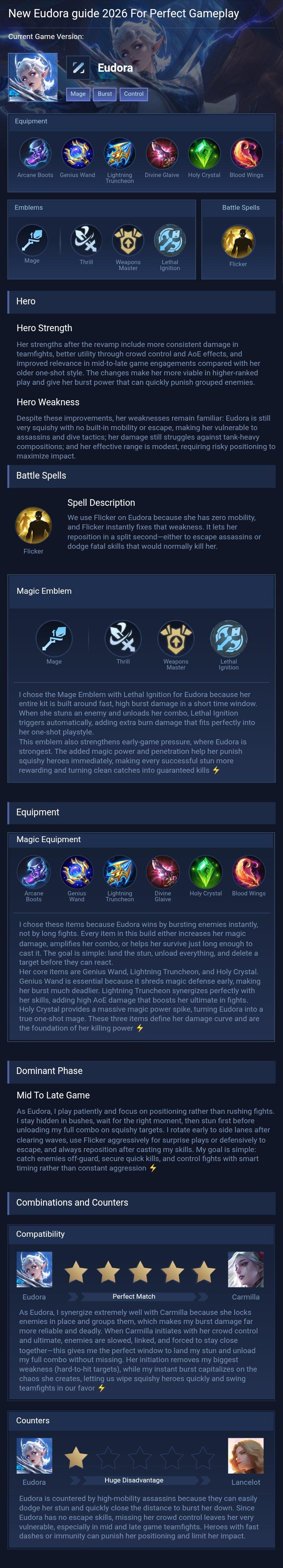 New Eudora guide 2026 For Perfect Gameplay