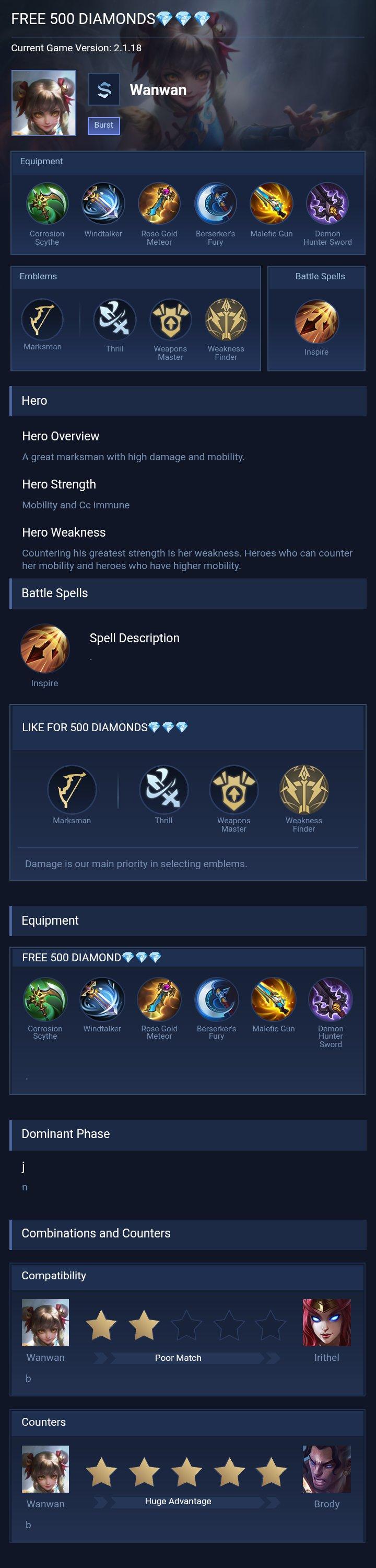 FREE 500 DIAMONDS💎💎💎