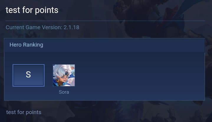 test for points