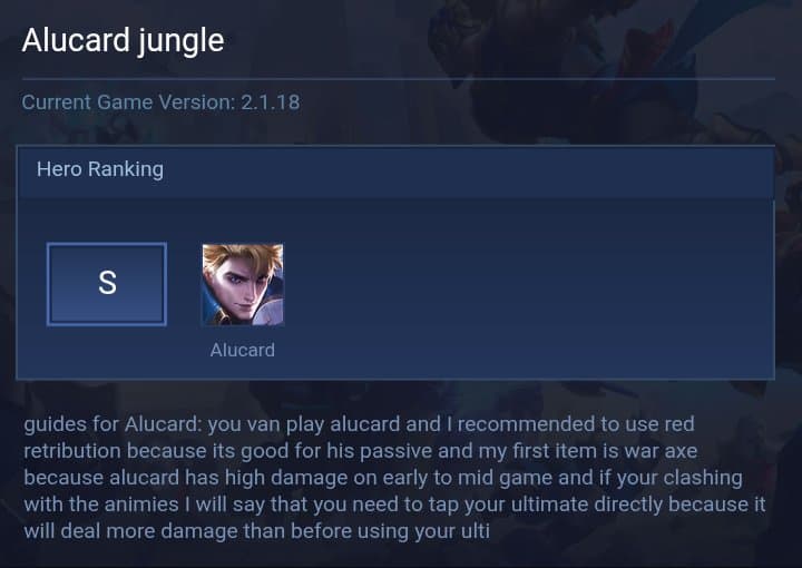 Alucard jungle