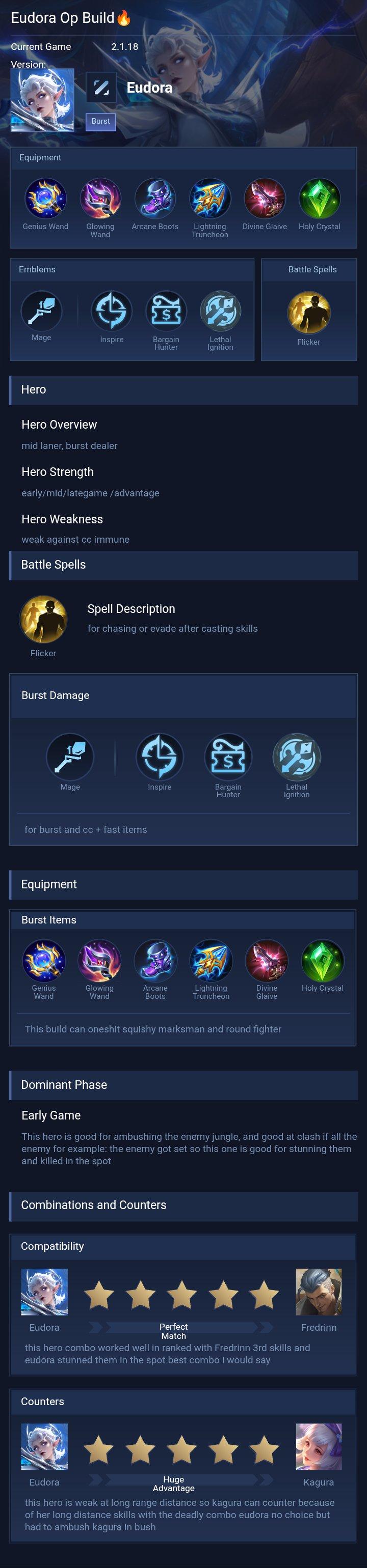 Eudora Op Build🔥