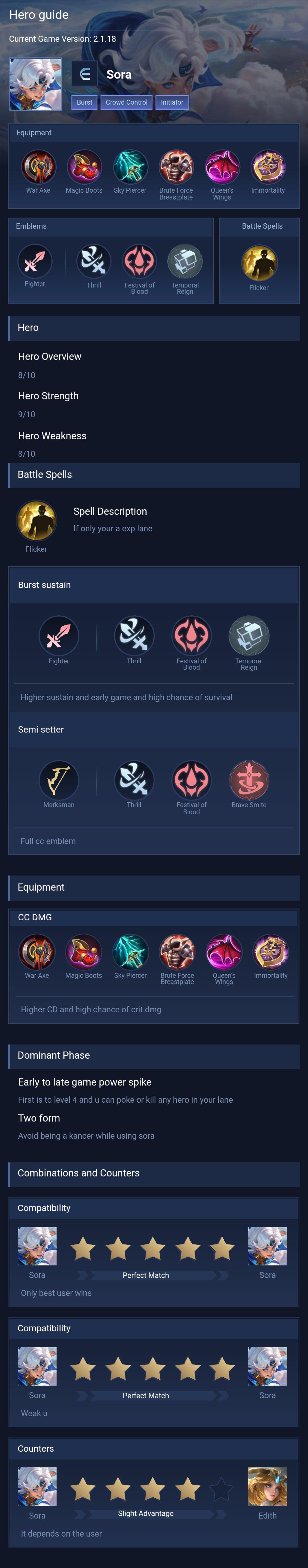 Hero guide