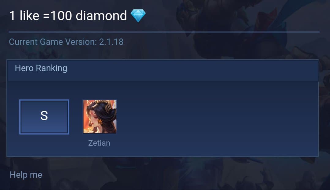 1 like =100 diamond 💎