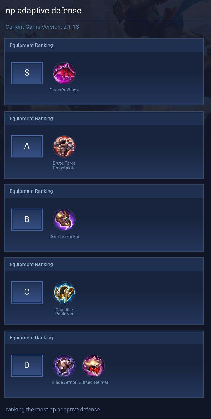 op adaptive defense