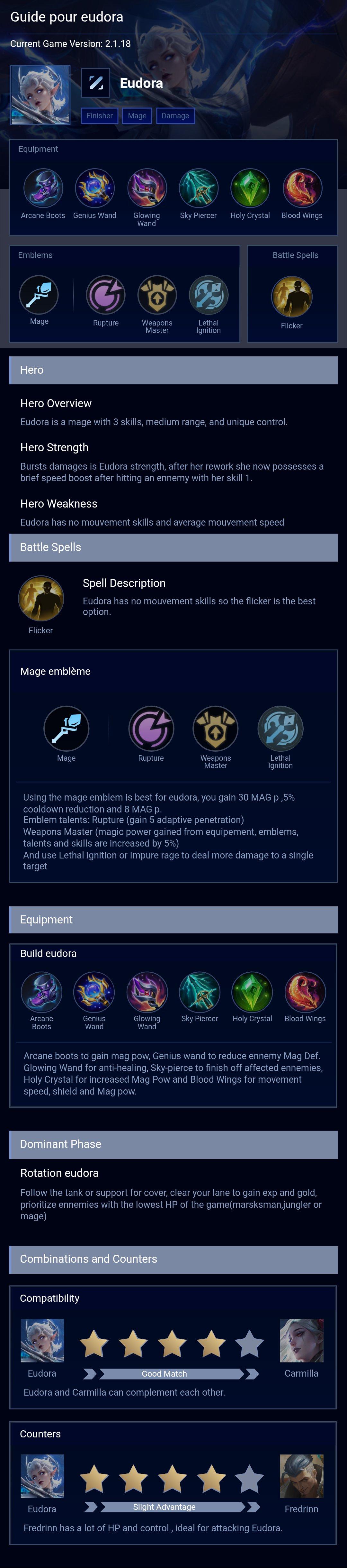 Guide pour eudora