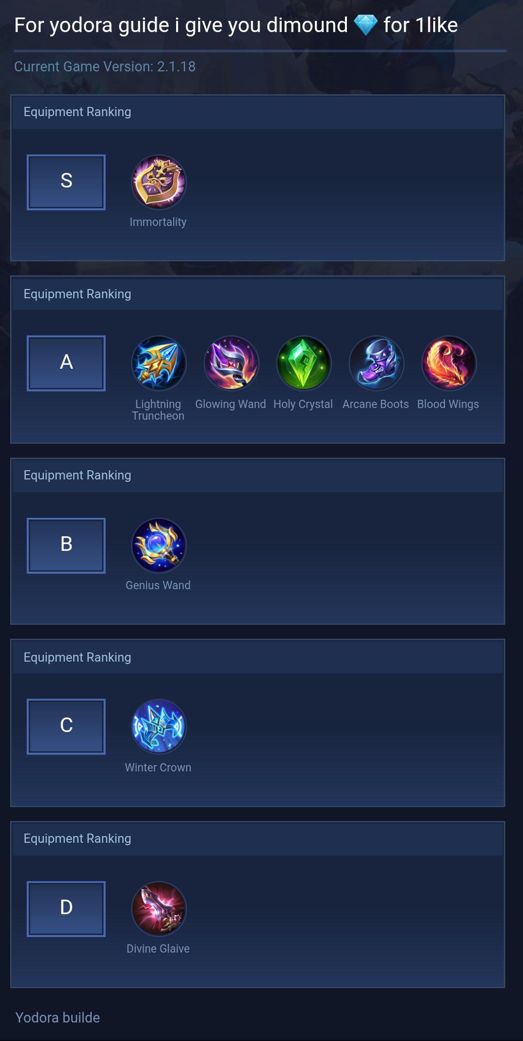 For yodora  guide  i give you dimound 💎  for 1like