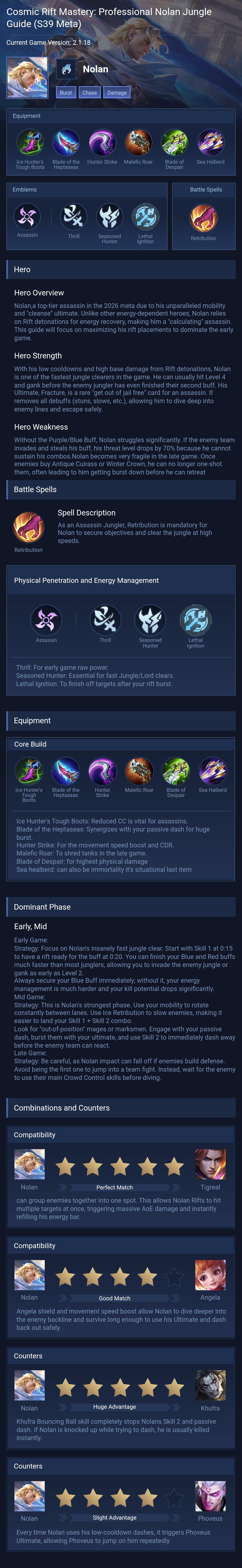 Cosmic Rift Mastery: Professional Nolan Jungle Guide (S39 Meta)