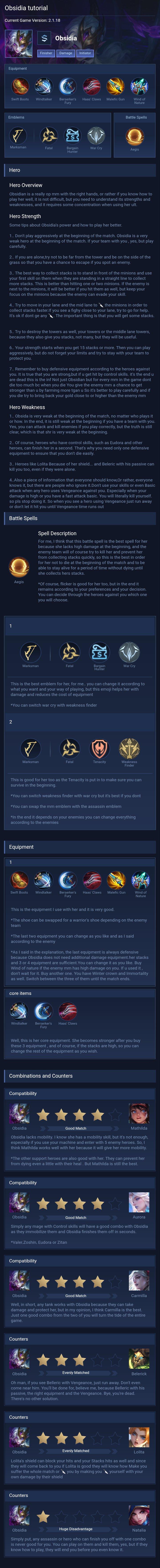 Obsidia tutorial