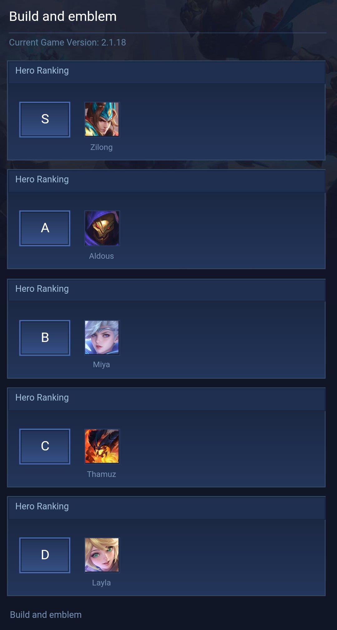 Build and emblem