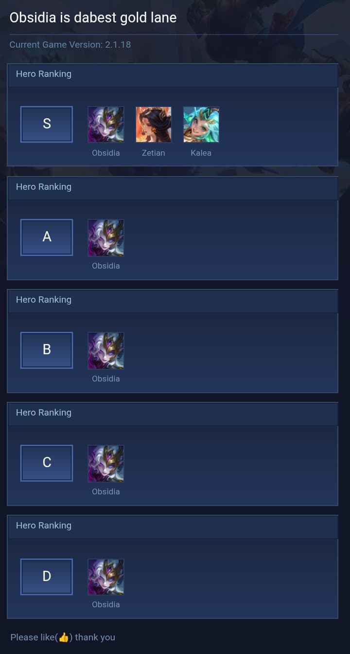 Obsidia is dabest gold lane