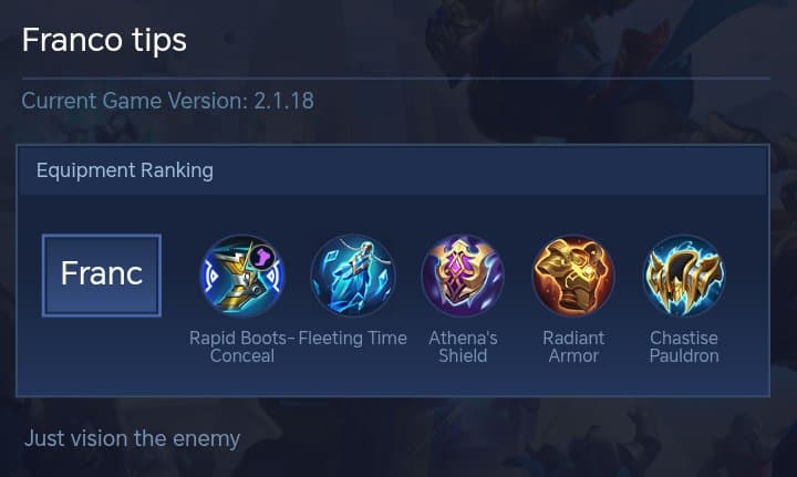 Franco tips
