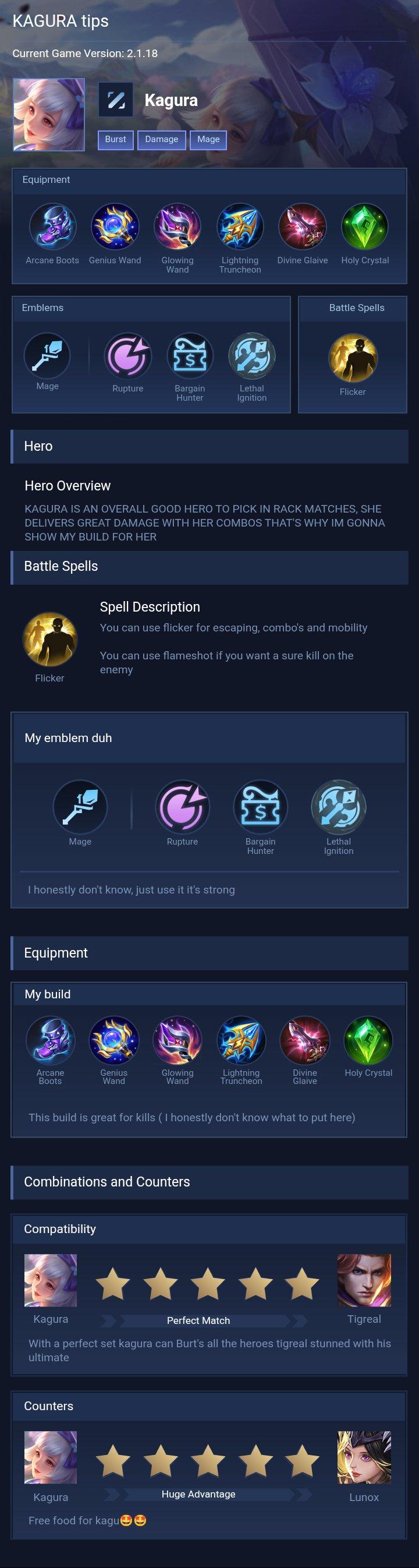 KAGURA tips
