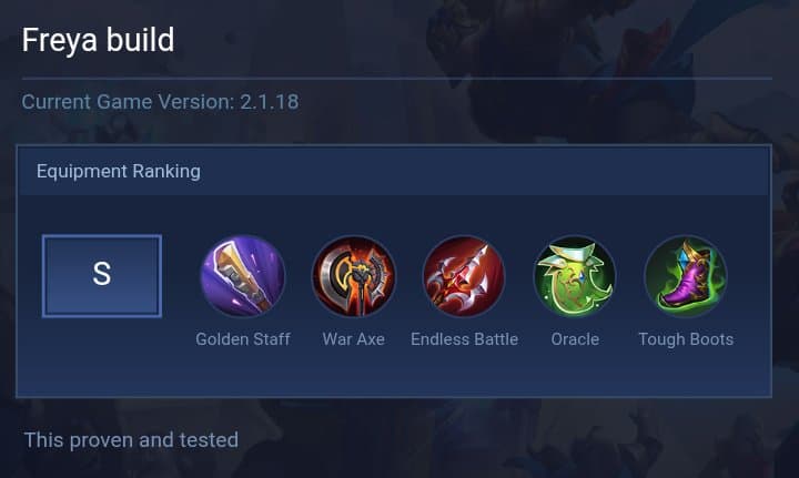 Freya build