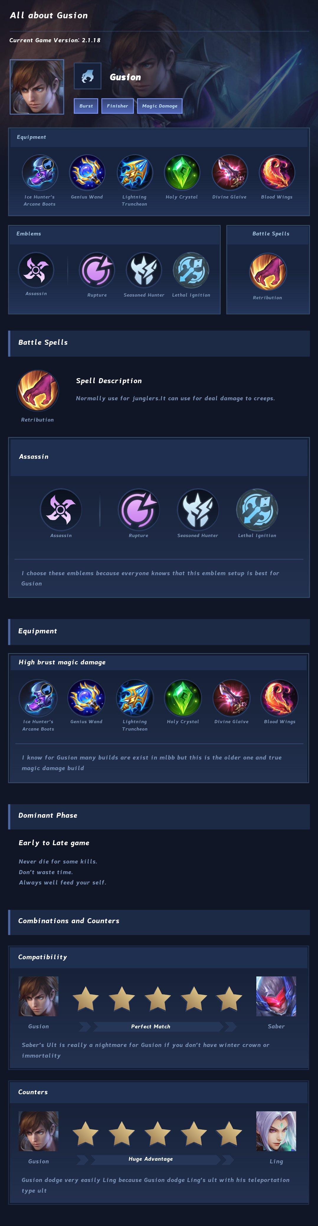All about Gusion