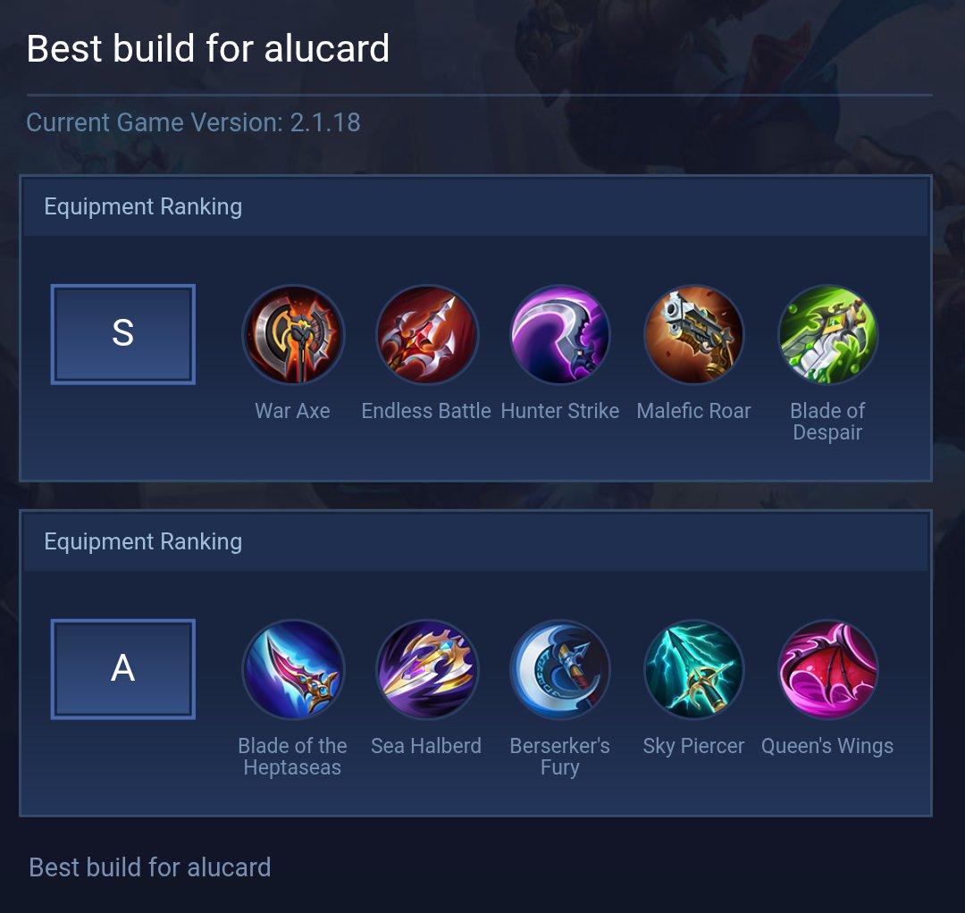 Best build for alucard