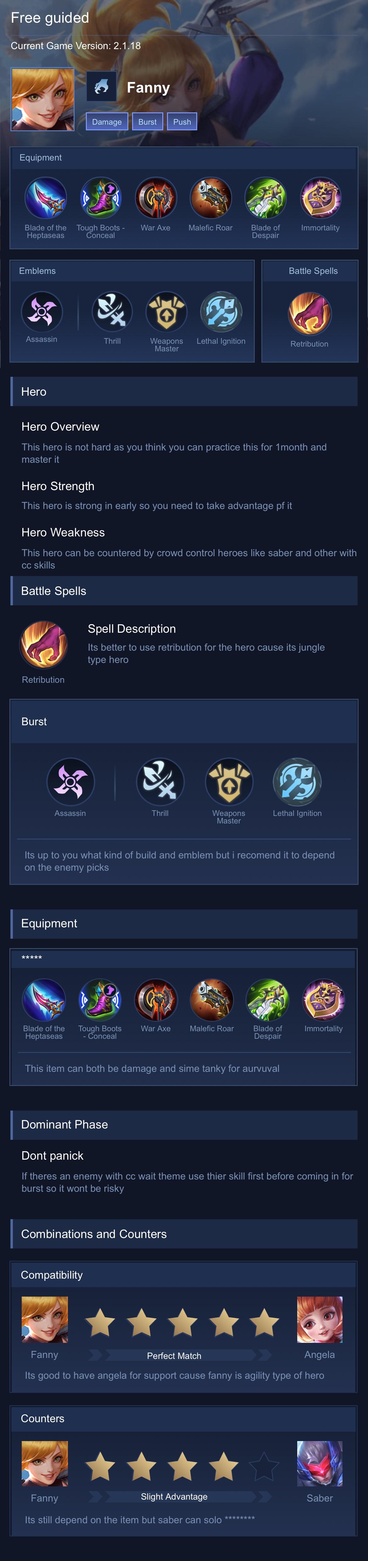 Free guided