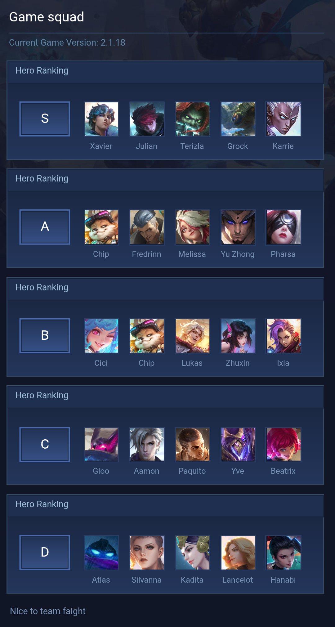 Game squad