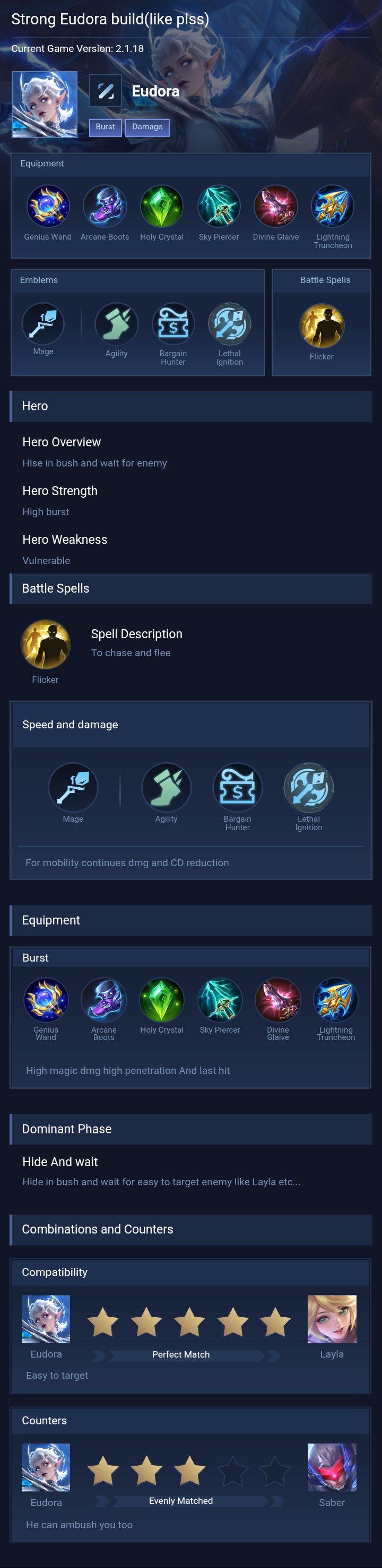 Strong Eudora build(like plss)