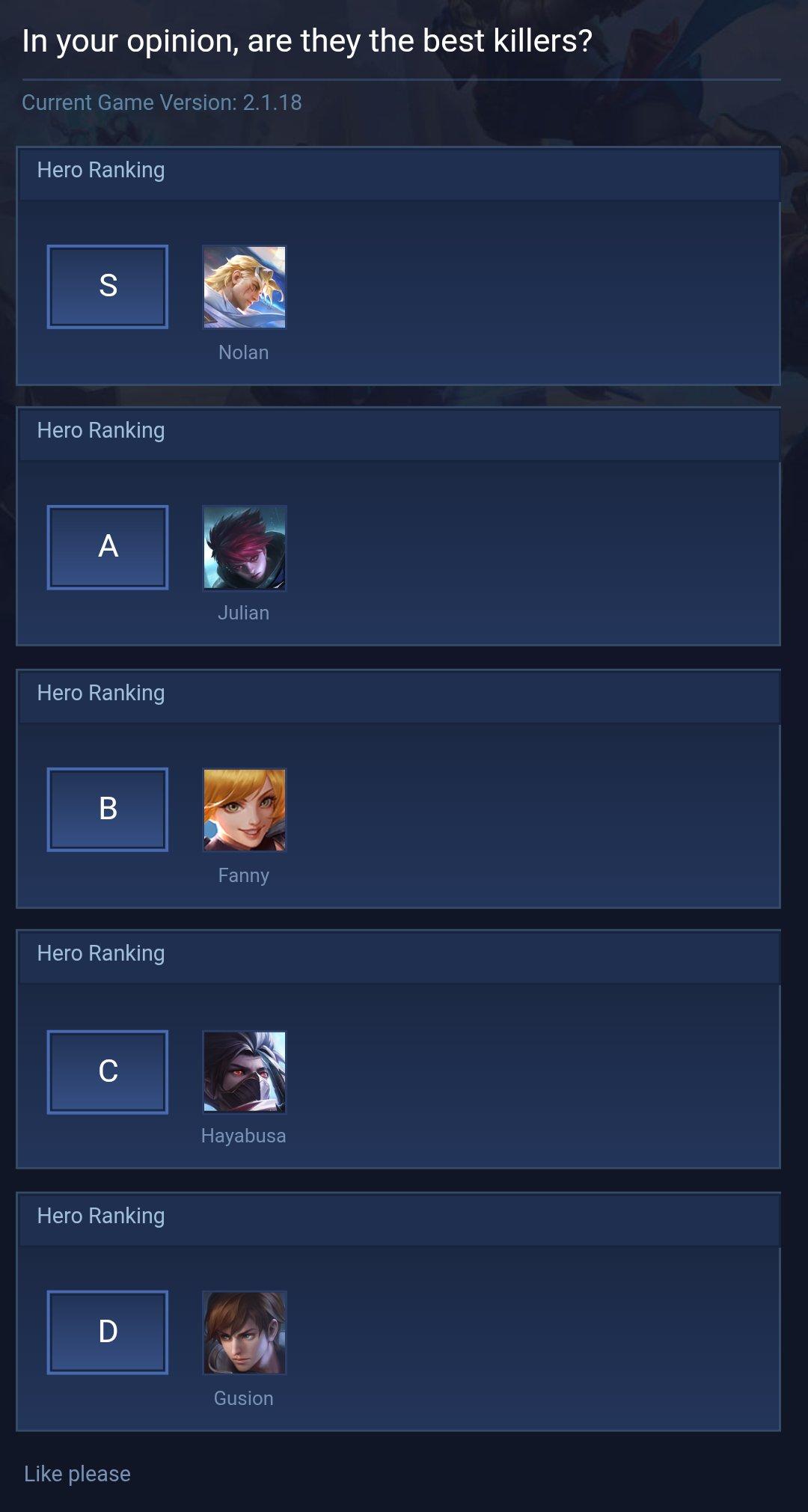 In your opinion, are they the best killers?