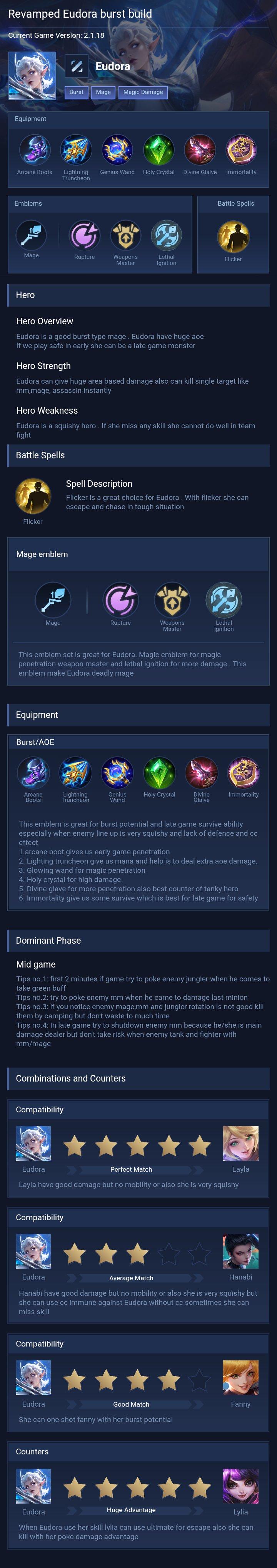 Revamped Eudora burst build