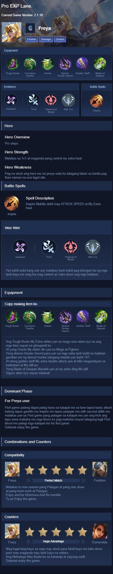 Pro EXP Lane.